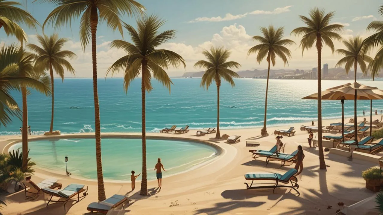 Paraíso tropical bañado por sol