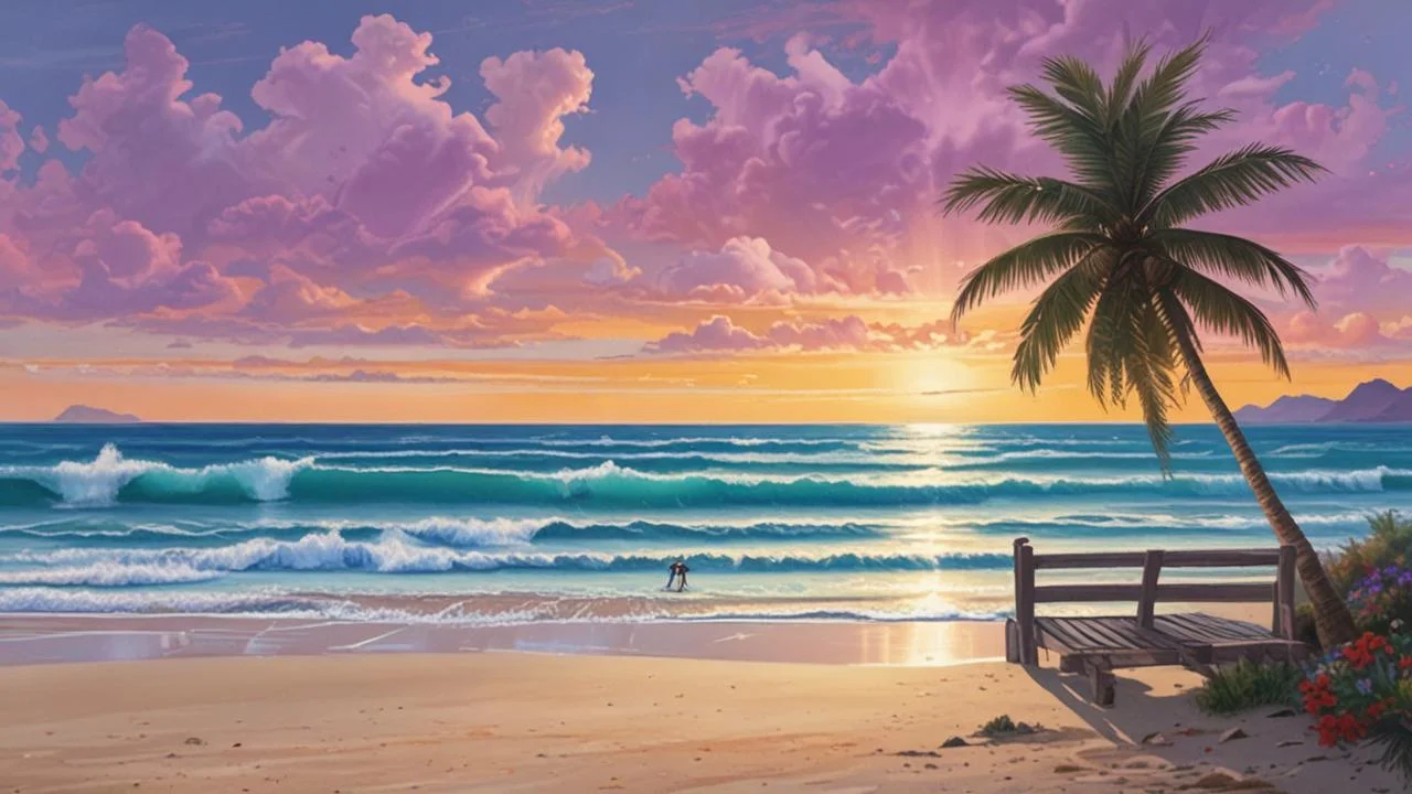 Paraíso costero azul y sereno