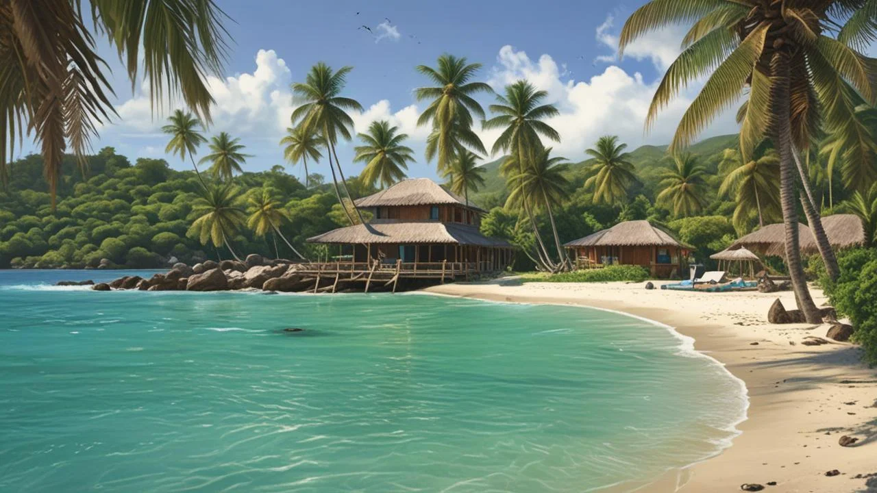Paraíso tropical sereno y tranquilo
