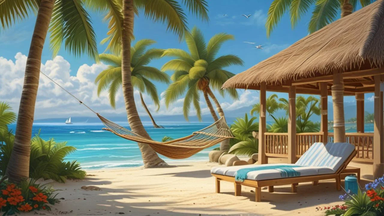 Paraíso tropical sereno y relajante