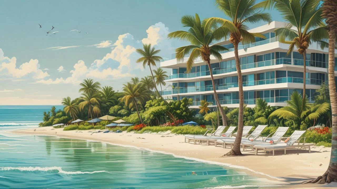 Paraíso tropical, calma y luz