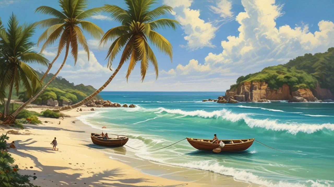 Paraíso costero tranquilo y luminoso