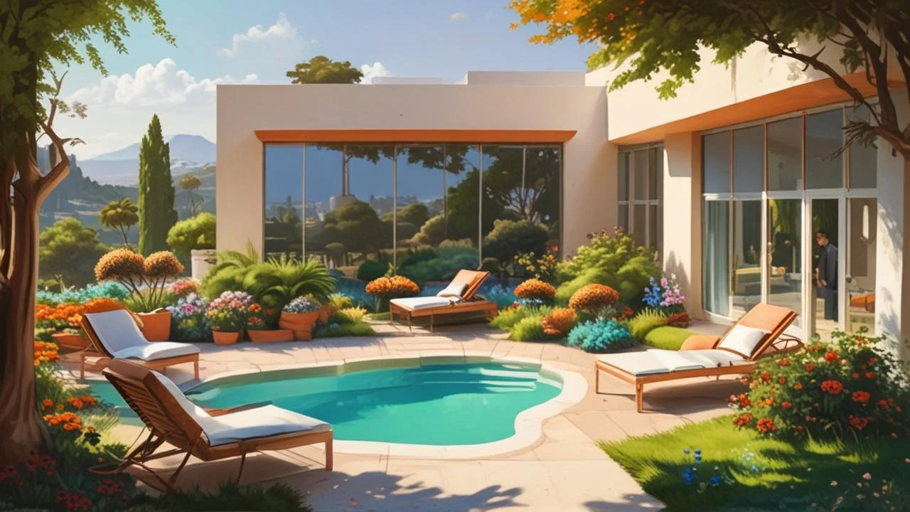 Un paisaje tranquilo y sereno