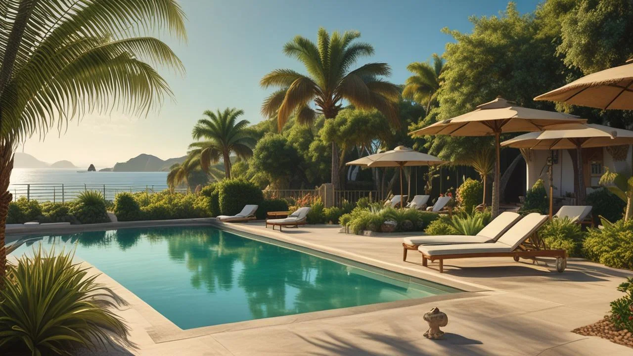 Un oasis tropical relaja la vista