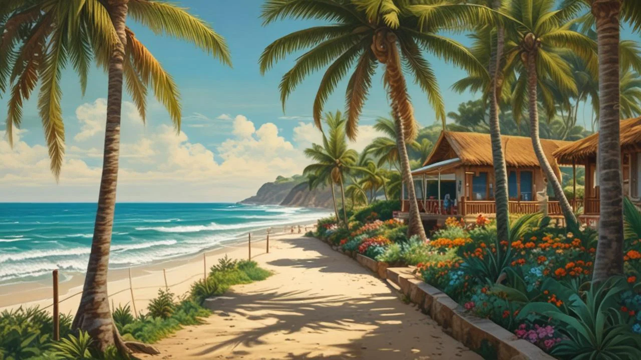 Paraíso tropical de calma y belleza