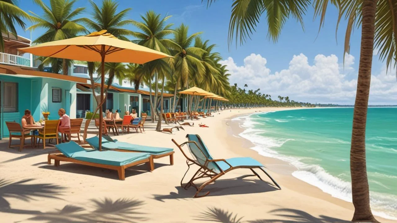 Paraíso tropical de paz y color