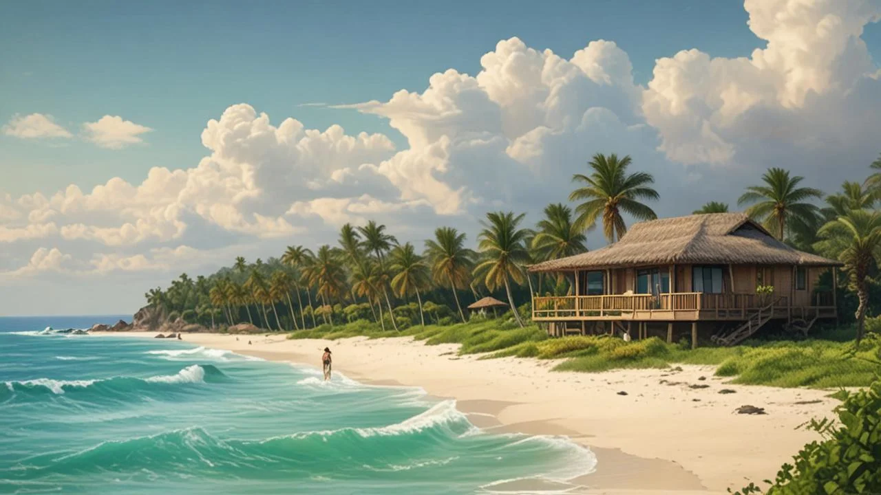 Paraíso tropical sereno y radiante