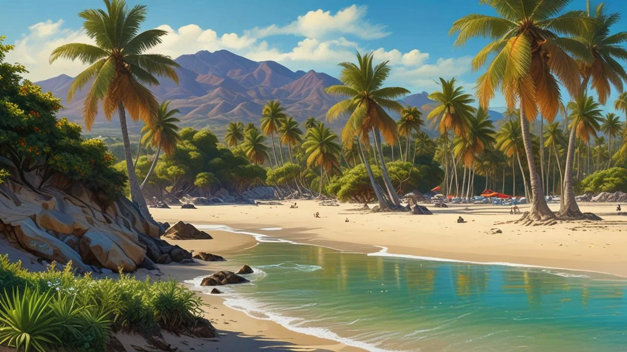 Paraíso tropical, calma y belleza natural