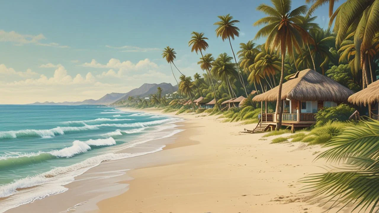 Paraíso costero sereno y vibrante