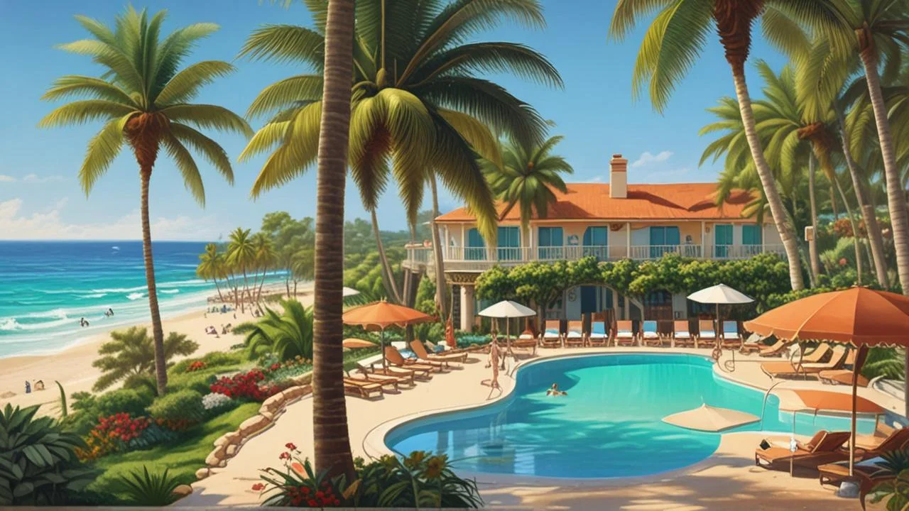 Paraíso tropical sereno y relajante