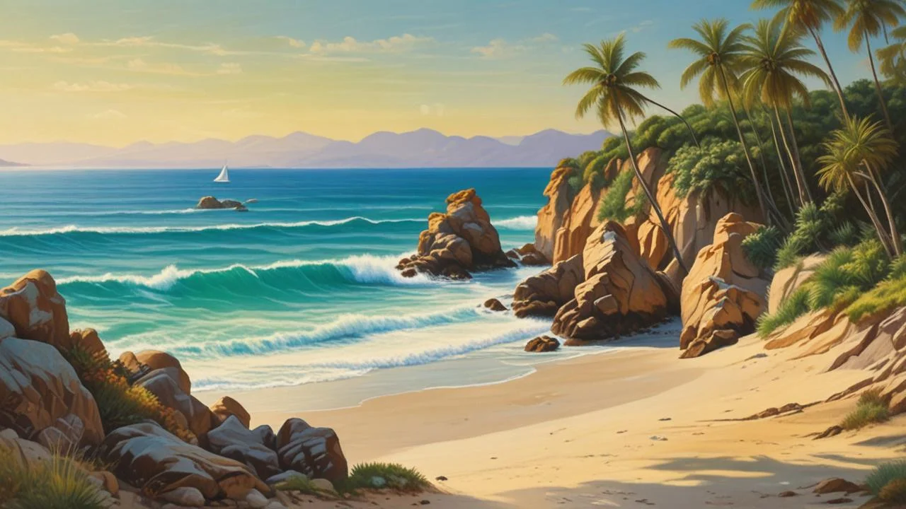 Paraíso tropical: océano, arena y calma