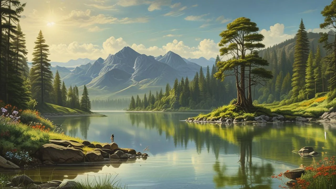 Paisaje natural, tranquilo y grandioso