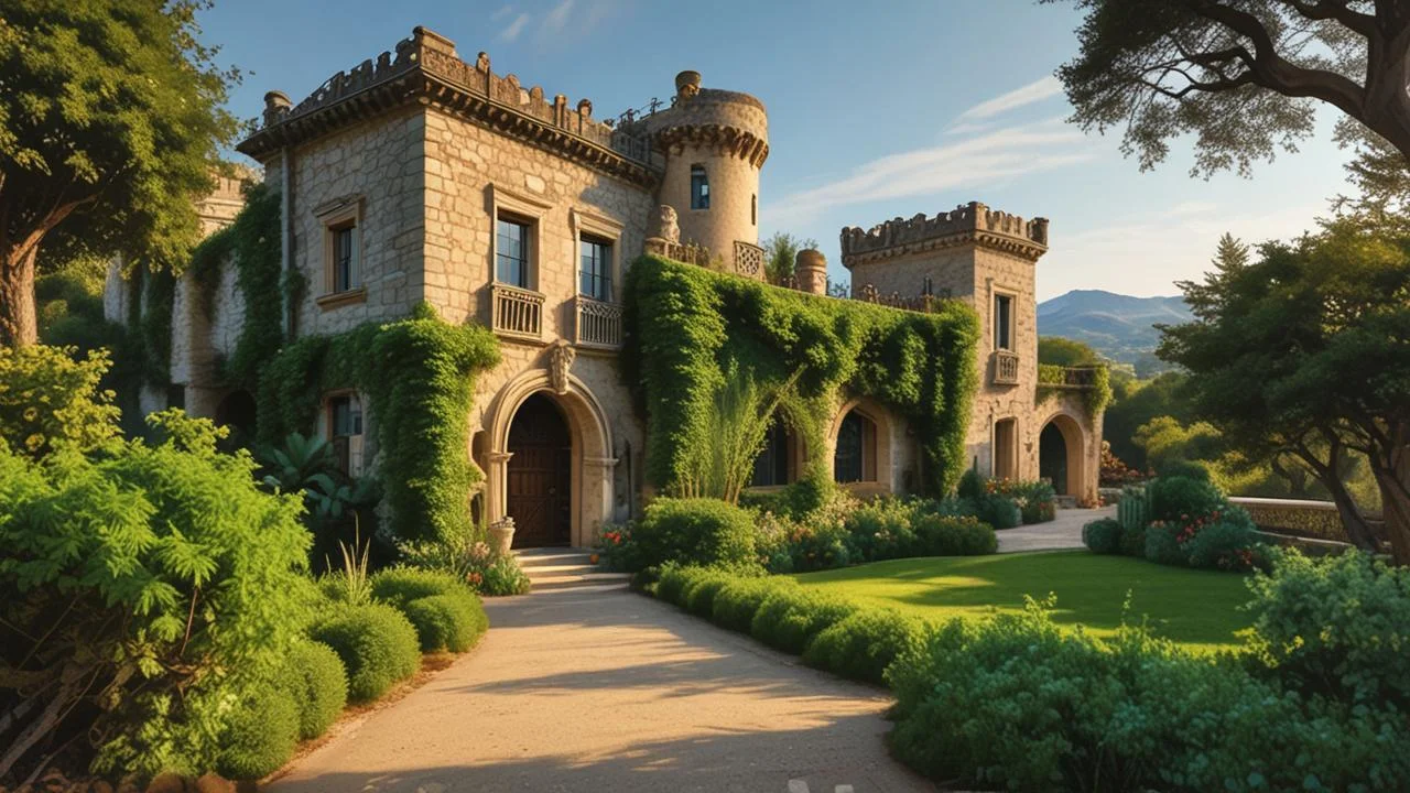 Villa solitaria se alza en la paz
