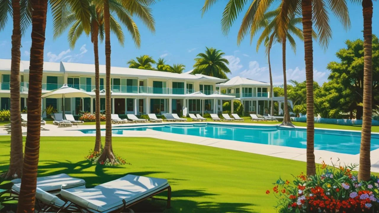 Paraíso tropical sereno y exuberante