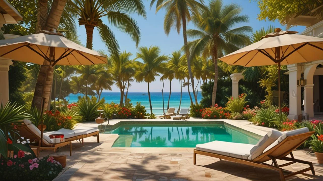 Paraíso tropical sereno y relajante