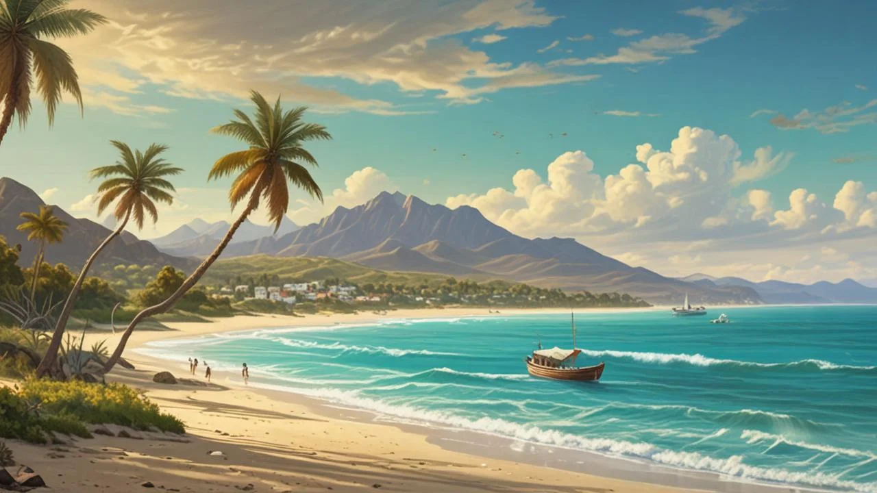 Paraíso tropical, sol y mar sereno