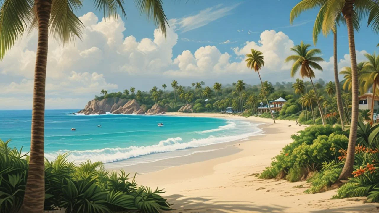 Paraíso tropical sereno y tranquilo
